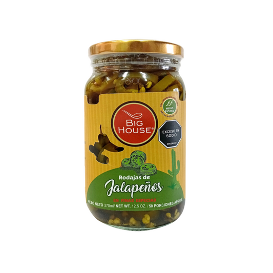 RODAJA DE JALAPEÑOS CON ESPECIAS EN VIDRIO 370gr